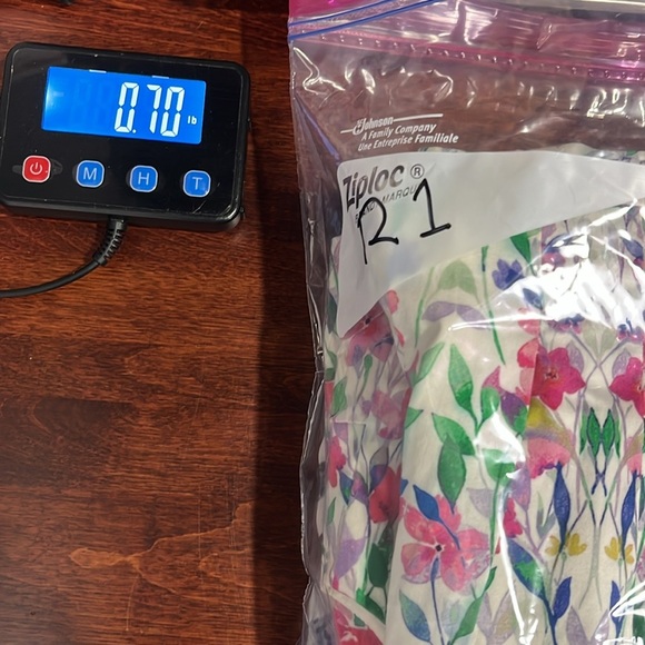 Peach Love Womens Dress M Olive Green Pink Floral Print Smock Waist Pullover EUC - Picture 15 of 15